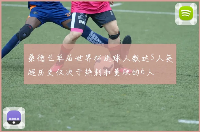 桑德兰单届世界杯进球人数达5人英超历史仅次于热刺和曼联的6人